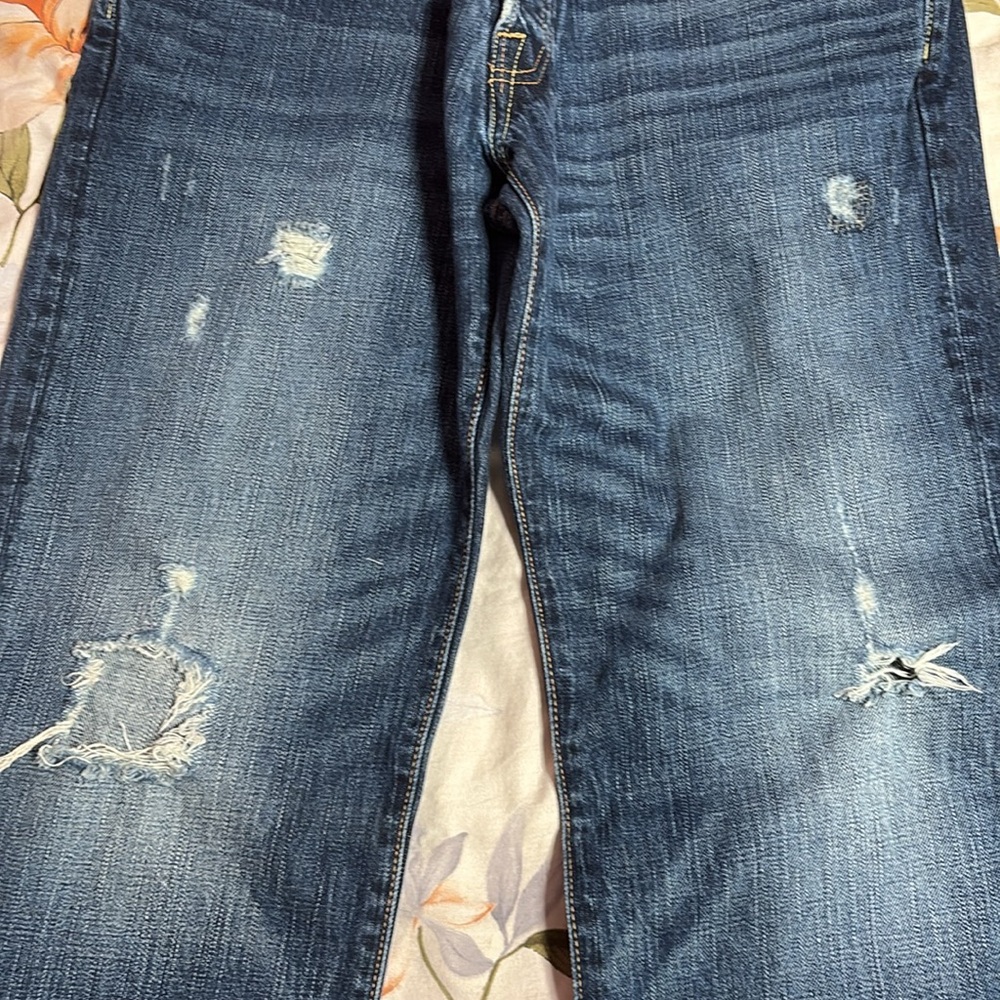 Abercrombie & Fitch Ripped Distressed Jeans 32x32 - Picture 5 of 14